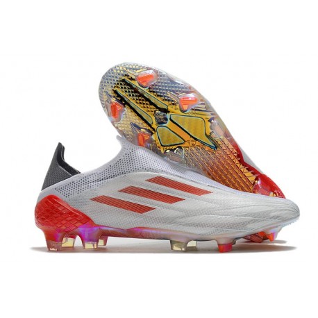 New adidas X Speedflow + FG WhiteSpark - Footwear White Iron Metal Solar Red