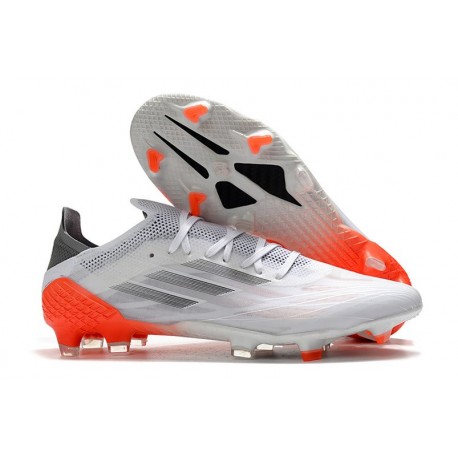adidas X Speedflow.1 FG Shoes WhiteSpark - Footwear White Iron Metal Solar Red