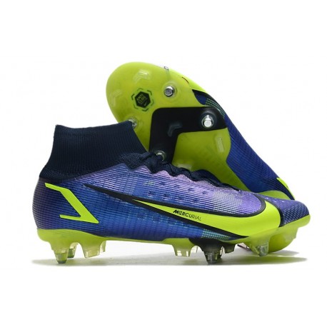 Nike Mercurial Superfly 8 Elite SG-Pro AC Recharge - Sapphire Volt Blue Void