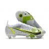 Nike Mercurial Vapor 14 Elite SG-Pro White Black Metallic Silver Volt