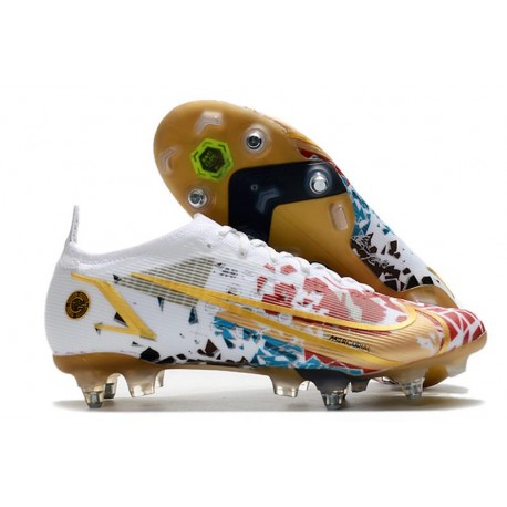 Nike Mercurial Vapor 14 Elite SG-Pro AC White Red Gold