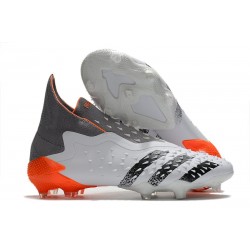 adidas Predator Freak + FG WhiteSpark - White Iron Metal Solar Red