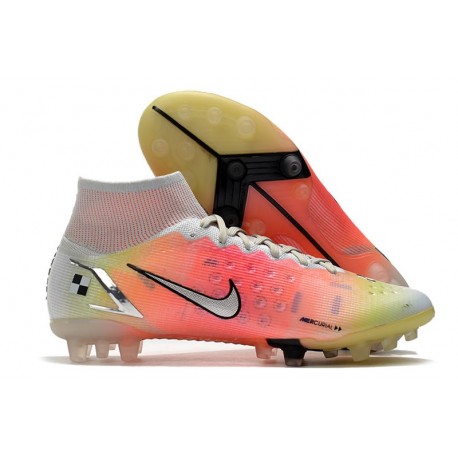 Nike Mercurial Superfly 8 Elite AG White Bright Mango