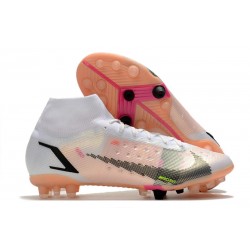 Nike Mercurial Superfly 8 Elite AG White Black Bright Crimson Pink Blast