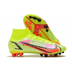 Nike Mercurial Superfly 8 Elite AG Volt Bright Crimson Black