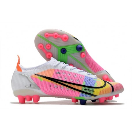 Nike Mercurial Vapor 14 Elite AG Pro Dragonfly - White Metallic Silver Dark Raisin