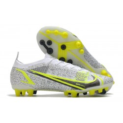 Nike Mercurial Vapor 14 Elite AG Pro White Black Metallic Silver Volt