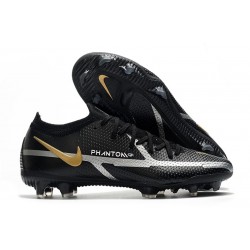 Nike Phantom GT II Elite FG Black Metallic Dark Grey Metallic Gold