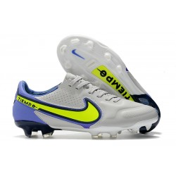 Nike Tiempo Legend 9 Elite FG Boots Grey Fog Volt Sapphire