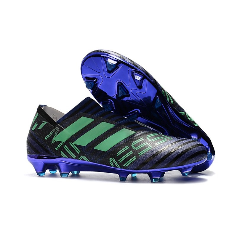 blue and green football cleats