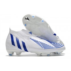 adidas Predator Edge+ FG Shoes White Hi Res Blue