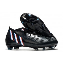 adidas Predator Edge.1 FG High Top Darkness - Core Black White Vivid Red