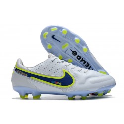 Nike Tiempo Legend 9 Elite FG Boots White Blue