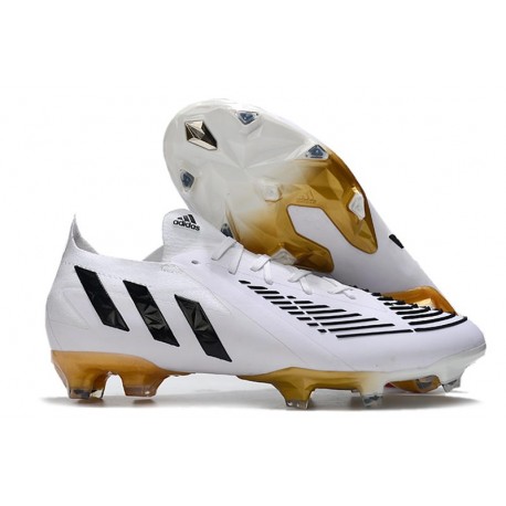 adidas Predator Edge.1 FG Low Cut White Black Gold