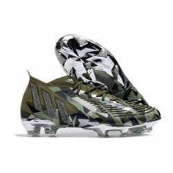 adidas Predator Edge.1 FG Swarovski - Focus Olive Silver Metallic Magic Lime