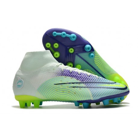 Nike Mercurial Superfly 8 Elite AG Dream Speed 5 - Barely Green Volt Electro Purple