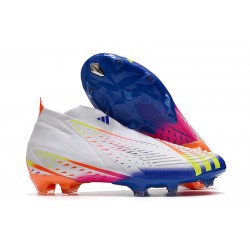 adidas Predator FIFA World Cup Qatar 2022 Edge+ FG White Solar Yellow Power Blue