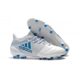 adidas ACE 17.1 Leather FG Soccer Boots White Blue