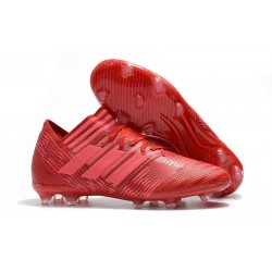 adidas Men's Nemeziz Messi 17.1 FG Soccer Boots Red Pink