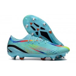 ADIDAS X SPEEDPORTAL .1 SG BOOTS Clear Aqua Solar Red Power Blue