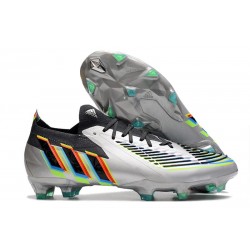 adidas Predator Edge.1 FG Low Silver Metallic Core Black Solar Yellow