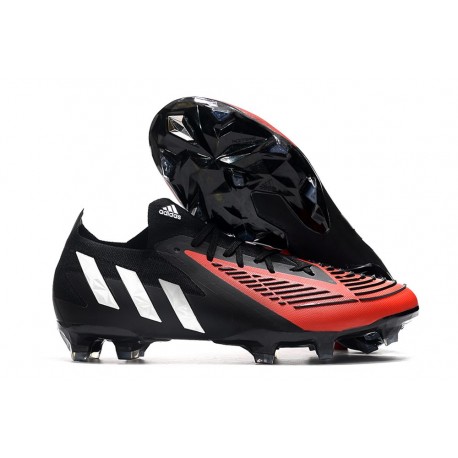 adidas Predator Edge.1 FG Low Cut Black Red White