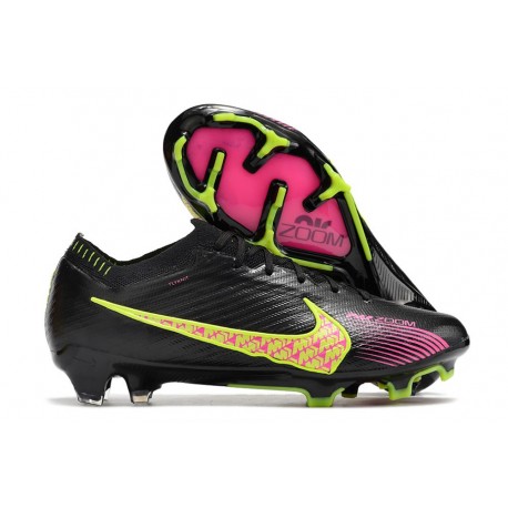 Nike Zoom Mercurial Vapor 15 Elite FG Black Yellow Pink