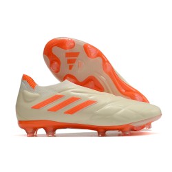 adidas Copa Pure+ FG Soccer Shoes Off White Team Solar Orange