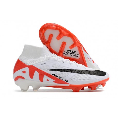 Nike Zoom Mercurial Superfly 9 Elite FG White Bright Crimson Black