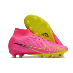 Nike Zoom Mercurial Superfly IX Elite AG Pink Yellow
