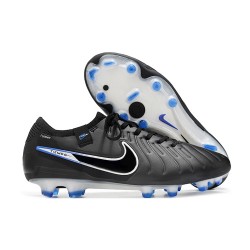 Nike Tiempo Legend 10 Elite Firm Ground Black Chrome Hyper Royal