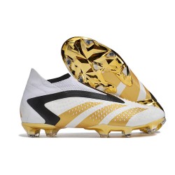 adidas Predator Accuracy+ FG New Boots White Gold Black