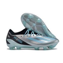 adidas X Crazyfast .1 FG Firm Ground Cleats Silver Met Bliss Blue Core Black