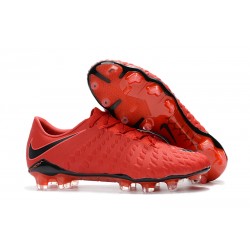 Nike Hypervenom Phantom 3 FG Neymar Football Boots - Red Black