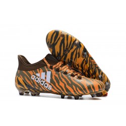 adidas X 17.1 Mens FG Football Shoes - Orange Brown