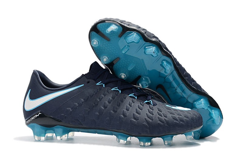 nike hypervenom blue and white