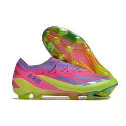 adidas X Crazyfast Messi .1 FG Firm Ground Cleats Korean Nights Son - Lucid Lemon Royal Blue Pink