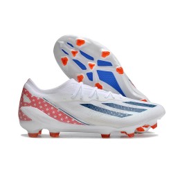 adidas X Crazyfast Messi .1 FG Firm Ground Cleats White Red Blue