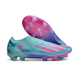 adidas X Crazyfast .1 Laceless FG Adidas X Crazyfast Messi X Miami.1 FG Turquosie Pink