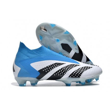 adidas Predator Accuracy+ FG New Boots White Blue Black