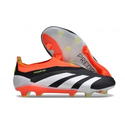 adidas Predator Elite Laceless FG Solar Energy - Core Black White Solar Red