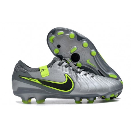 Nike Tiempo Legend 10 Elite Firm Ground Grey Black Green