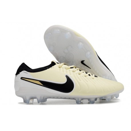 Nike Tiempo Legend 10 Elite Firm Ground Lemonade Black