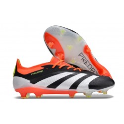 adidas Predator Elite Low FG Solar Energy - Core Black Footwear White Solar Red