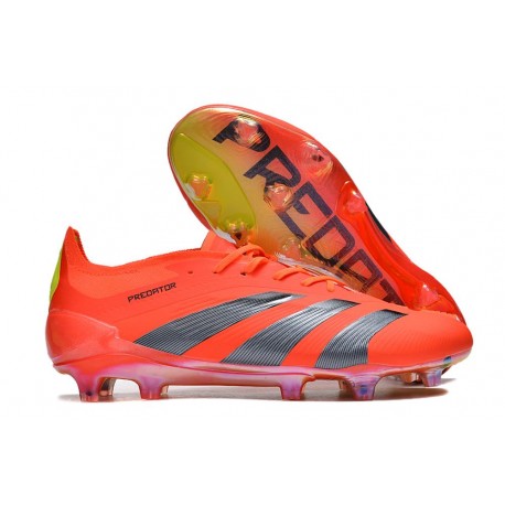 adidas Predator Elite Low FG Predstrike - Solar Red Core Black Solar Yellow