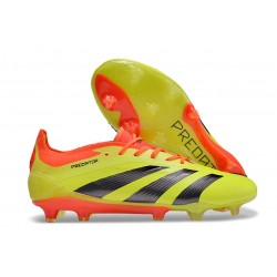 adidas Predator Elite Low FG Yellow Black Red