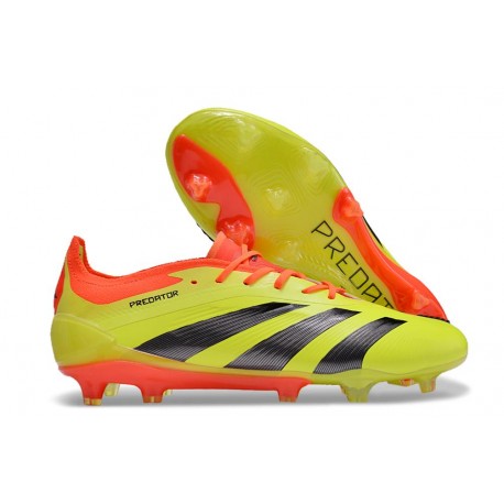 adidas Predator Elite Low FG Yellow Black Red