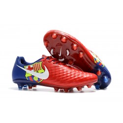 Nike Magista Opus II FG Firm Ground Shoes - FC Barcelona Red