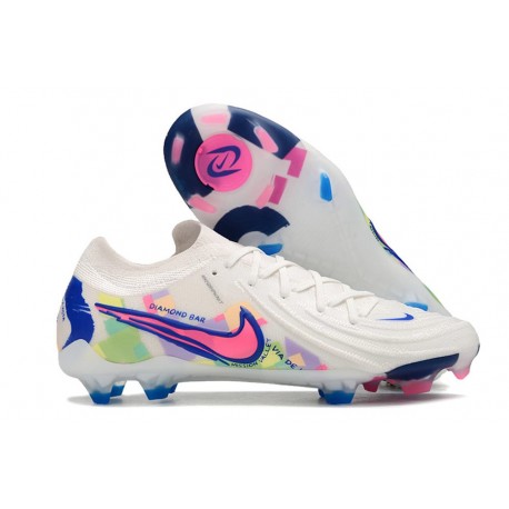 Nike Phantom Luna Elite 2 FG Low-Cut White Pink Blue