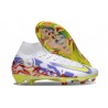 New Nike Mercurial Superfly X Elite FG White Yellow Pueple Red